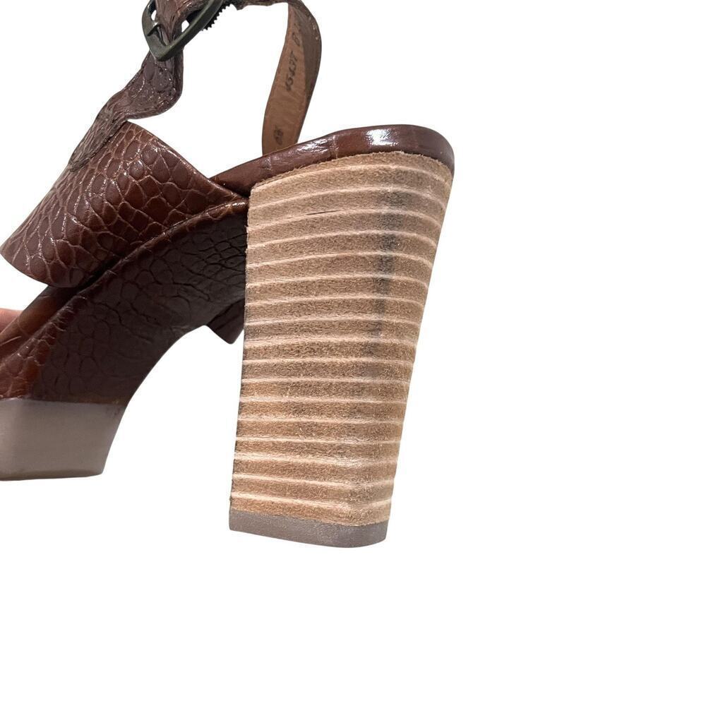 Paul Green Amanda High-Heel Sandals Shoes Womens Size 6.5 Brown Block Heel - Picture 13 of 13